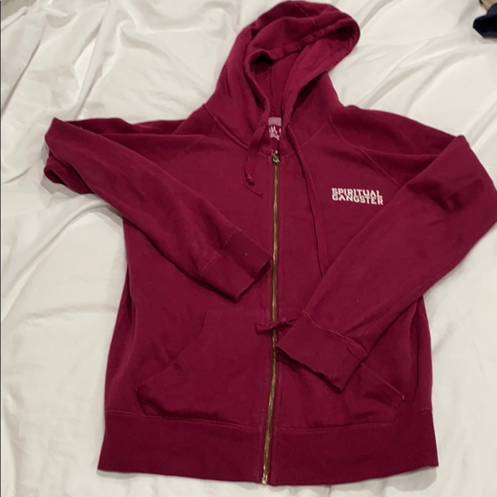 Spiritual gangster namaste zip up